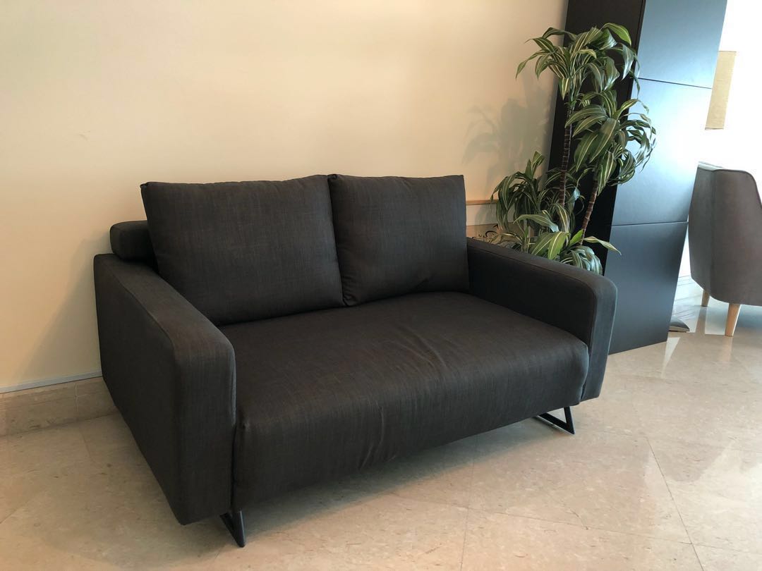 Aikin Sofa Bed, Grey (2.5 seater sofabed), Furniture & Home Living