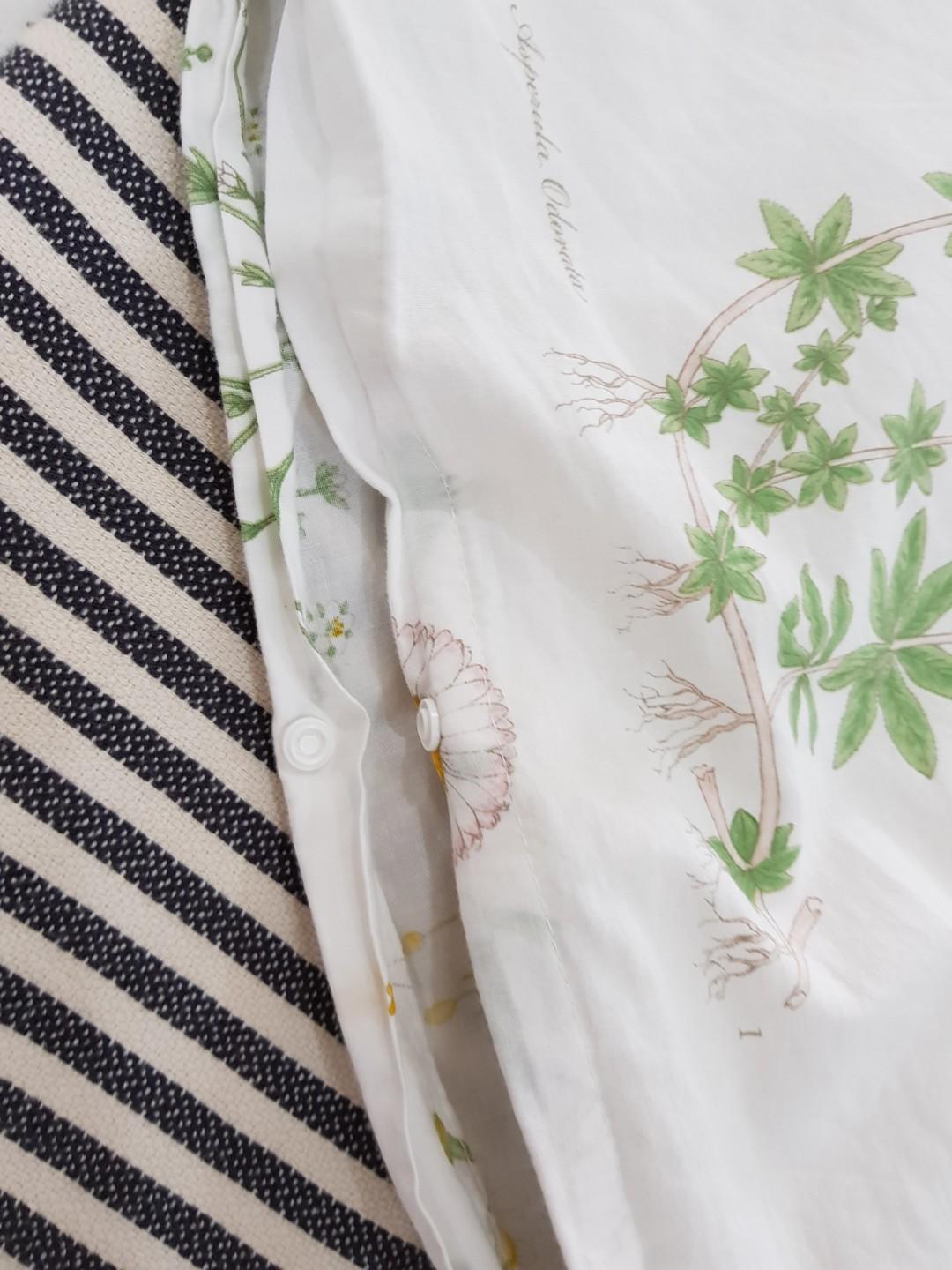 Akemi sheet fitted (King)and IKEA quilt cover(king), Furniture & Home