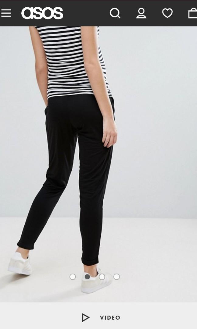 Maternity 2 pack jersey peg trousers 