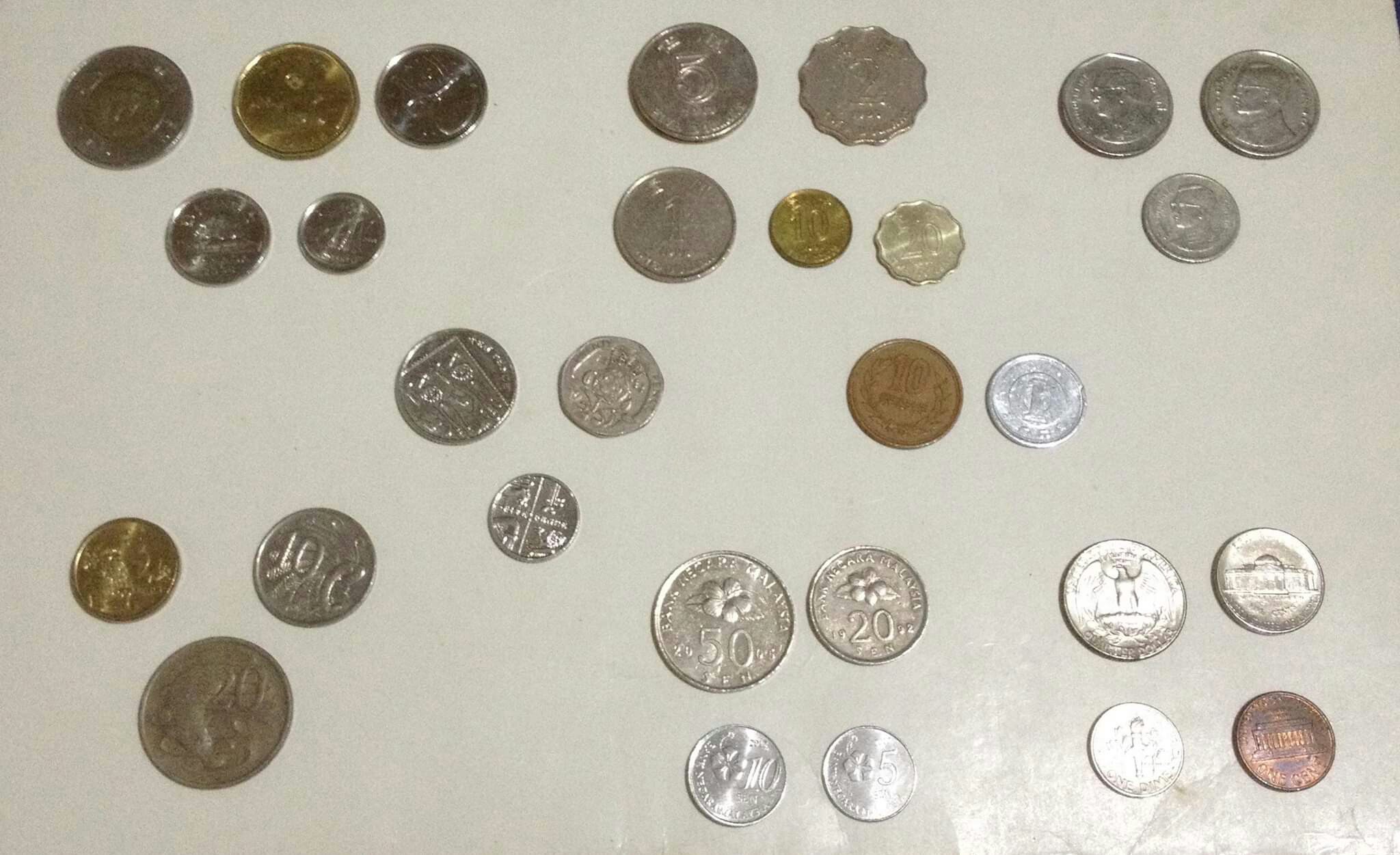 Orted Foreign Currency Coins Usa Uk Thailand Malaysia Foreign Currency Coins Usa Uk