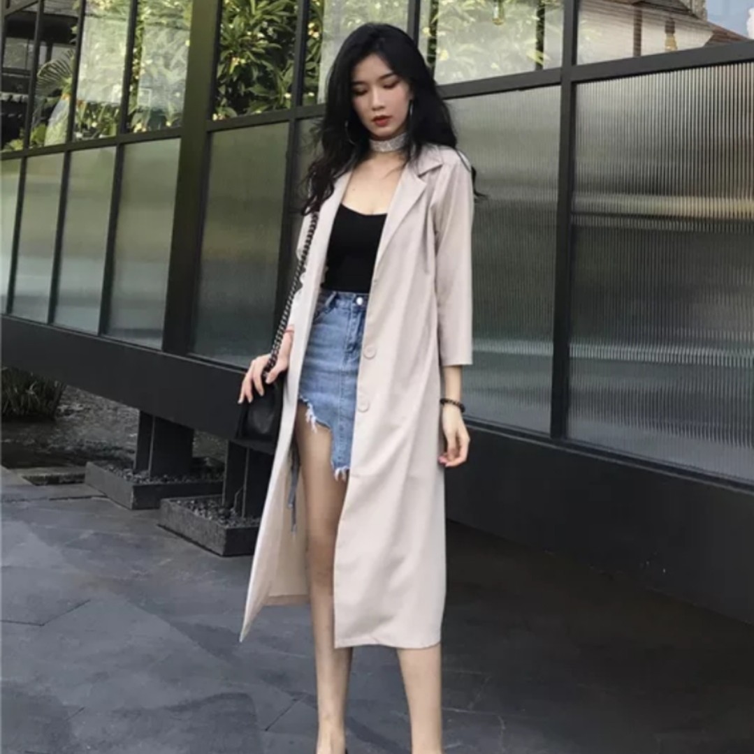 extra long blazer womens