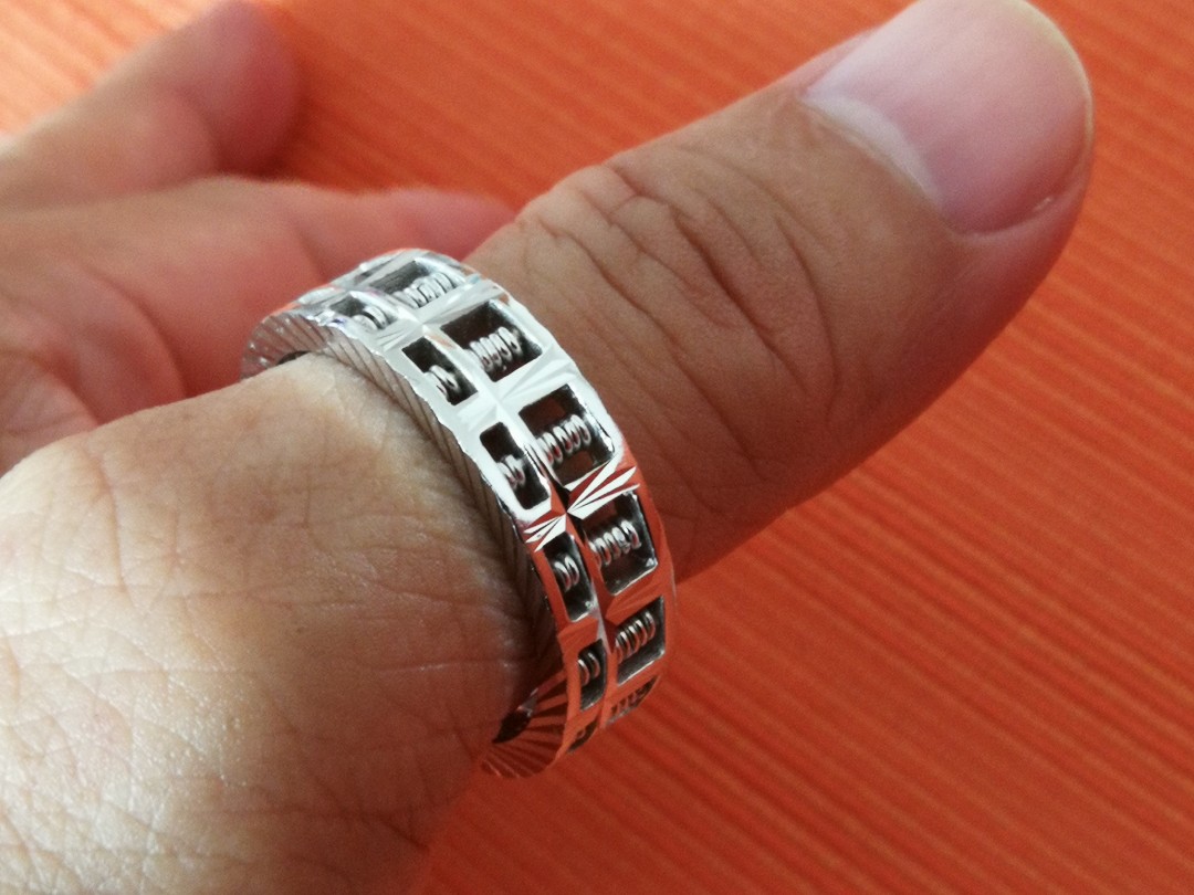Silver abacus ring new arrivals