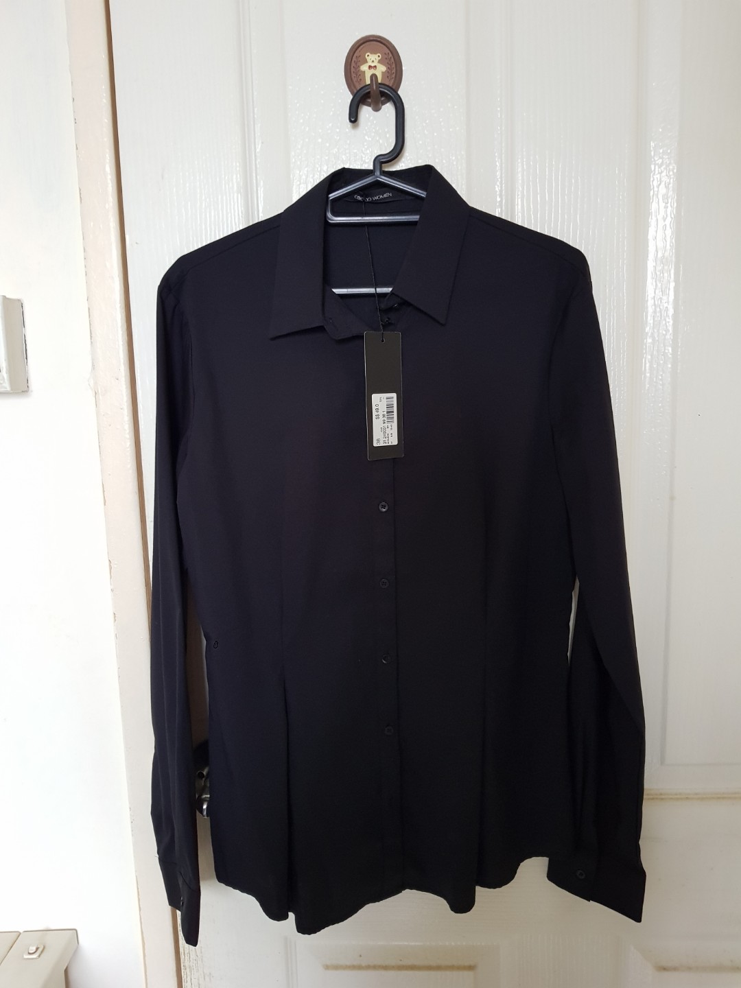 black formal shirt womens