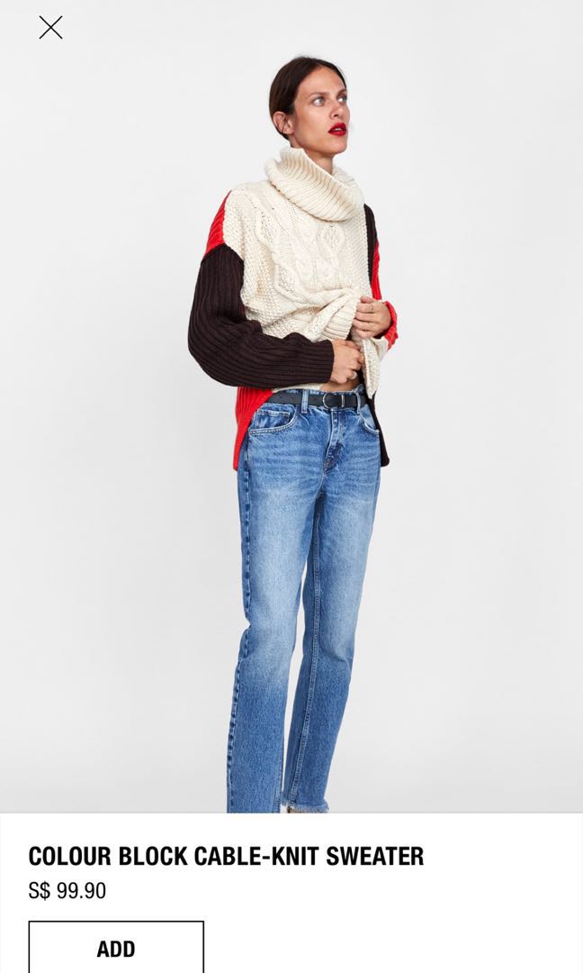 BNWT Zara Cable Knit Sweater, Women