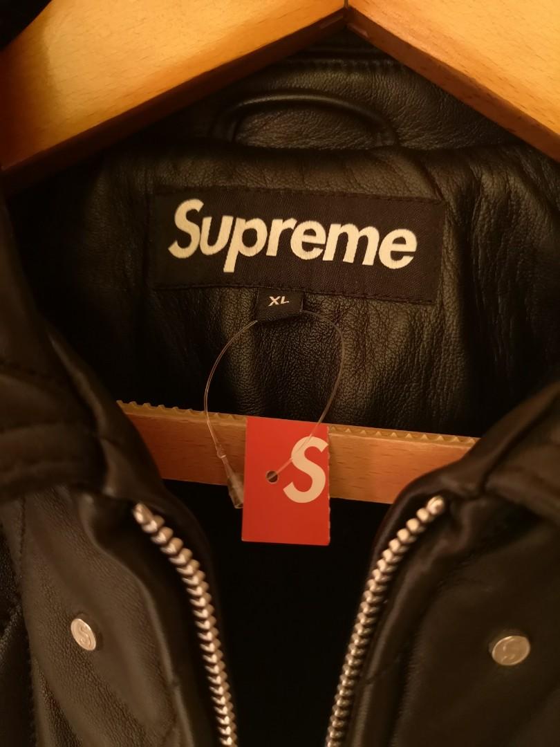 Supreme leather jacket 2018 hotsell