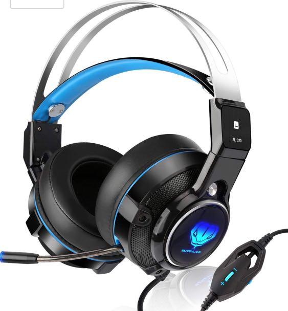 BUTFULAKE SL 320 Gaming Headset for PS4 Xbox One PC with Noise Cancelling Mic and LED Light Audio Headphones Headsets on Carousell