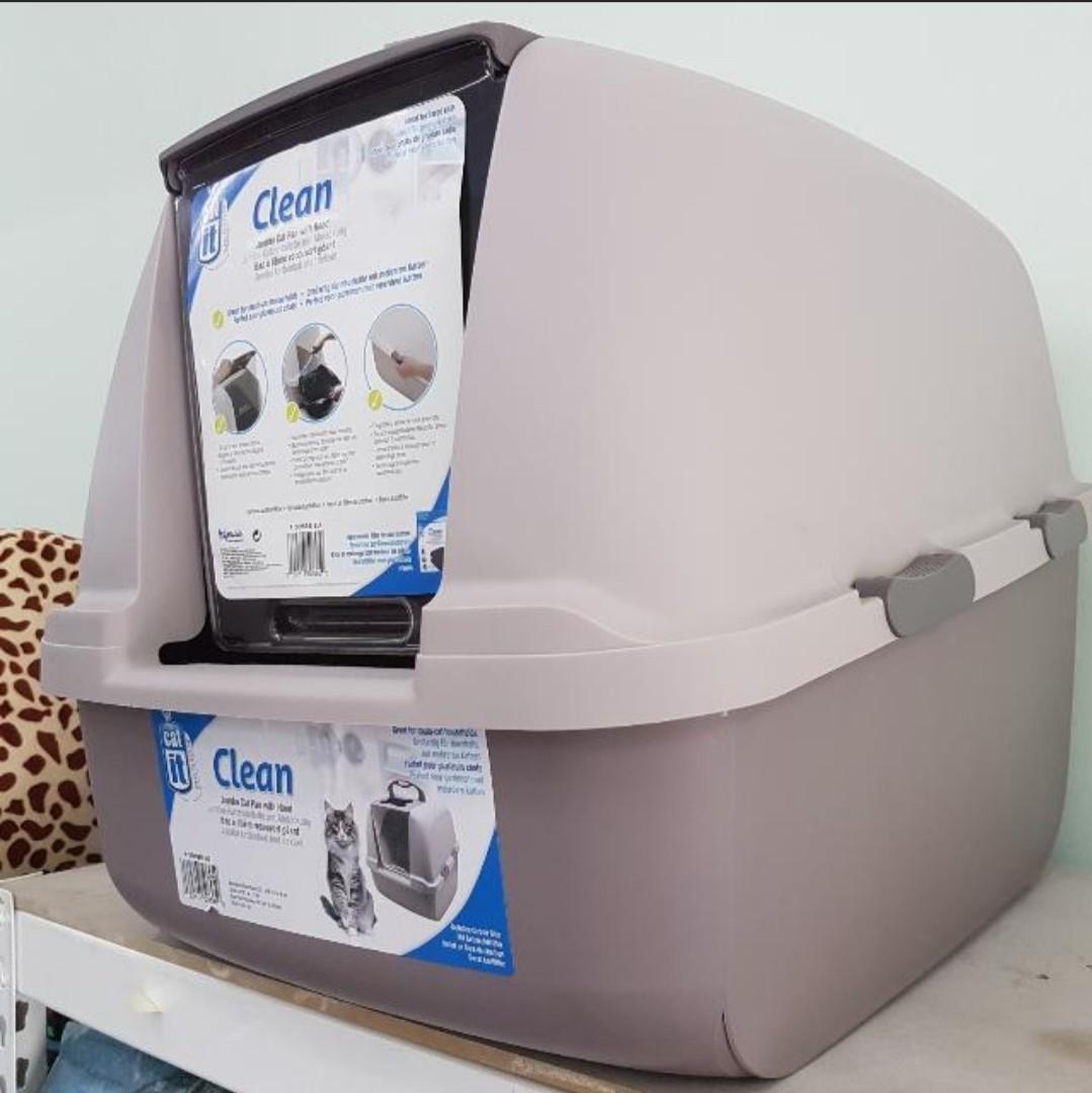 Catit Jumbo Hooded Cat Litter Pan Pet Supplies For Cats Cat