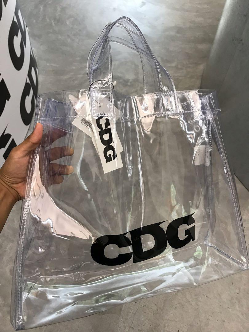 Cdg pvc tote bag 2018 sales