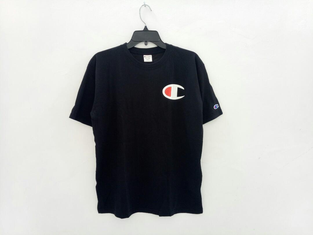 white champion shirt big logo