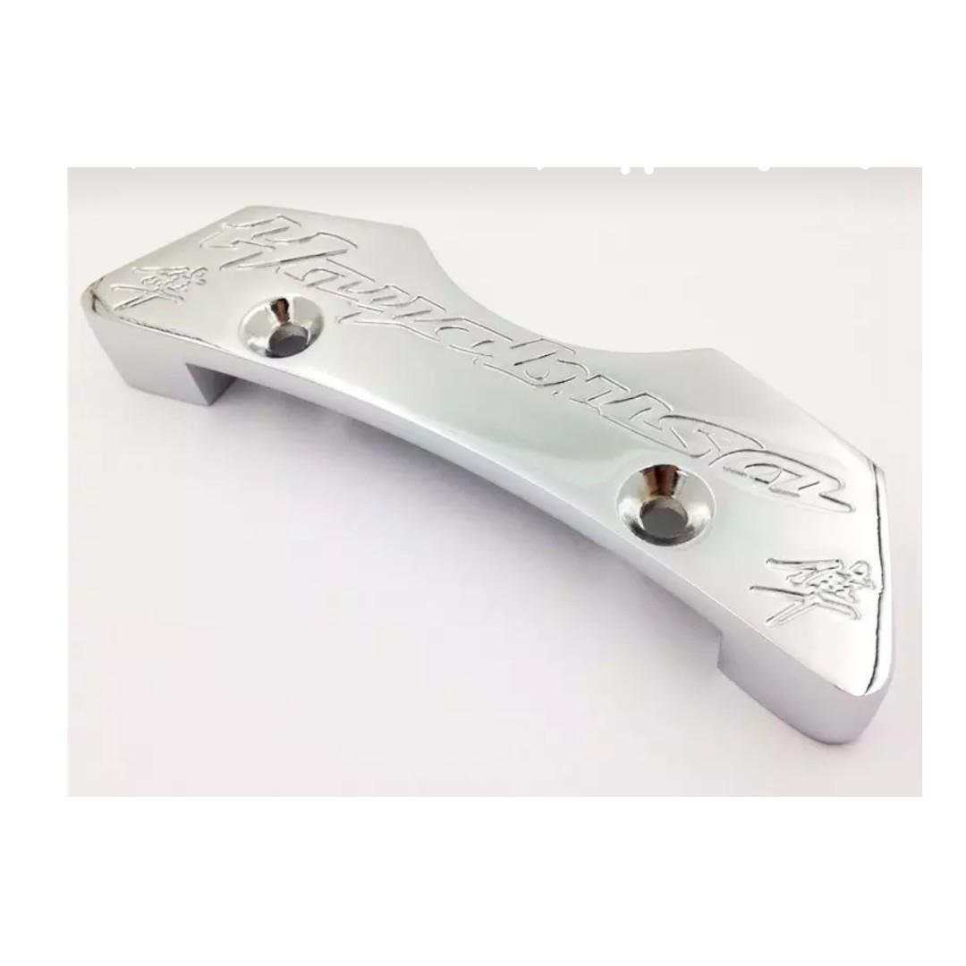 CHROME Motorcycle Tank Pads Center Cover FOR Suzuki Hayabusa