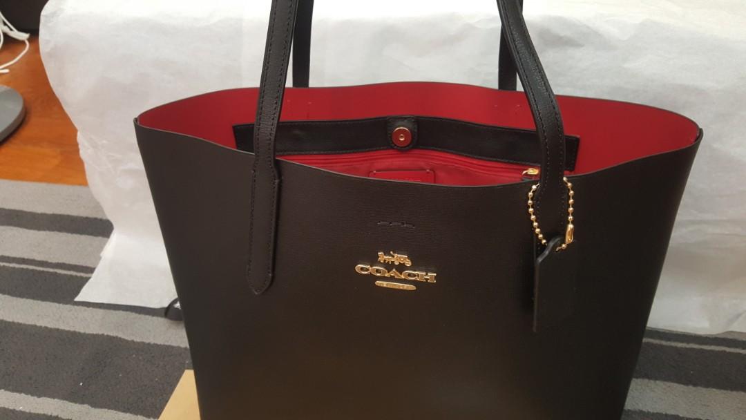 Coach Leather Avenue Tote Bag