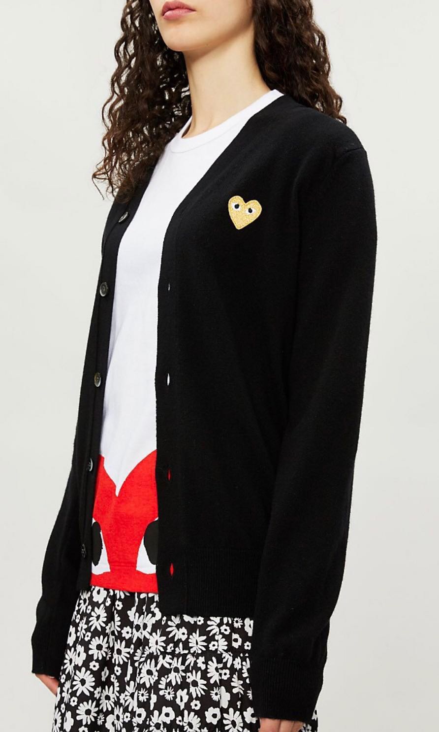 comme des garcons wool cardigan