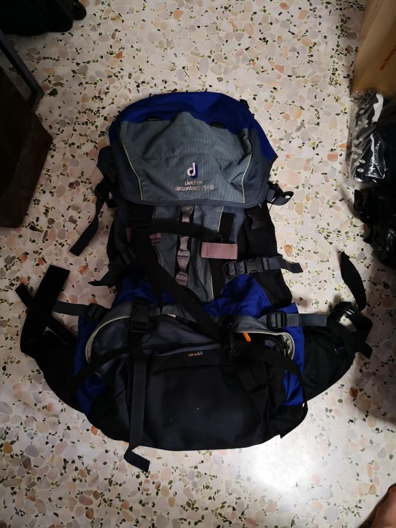 Deuter Aircontact 75+10 backpack, Fashion, Bags, Backpacks on Carousell