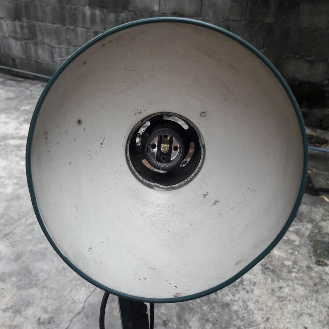 drafting table light clamp