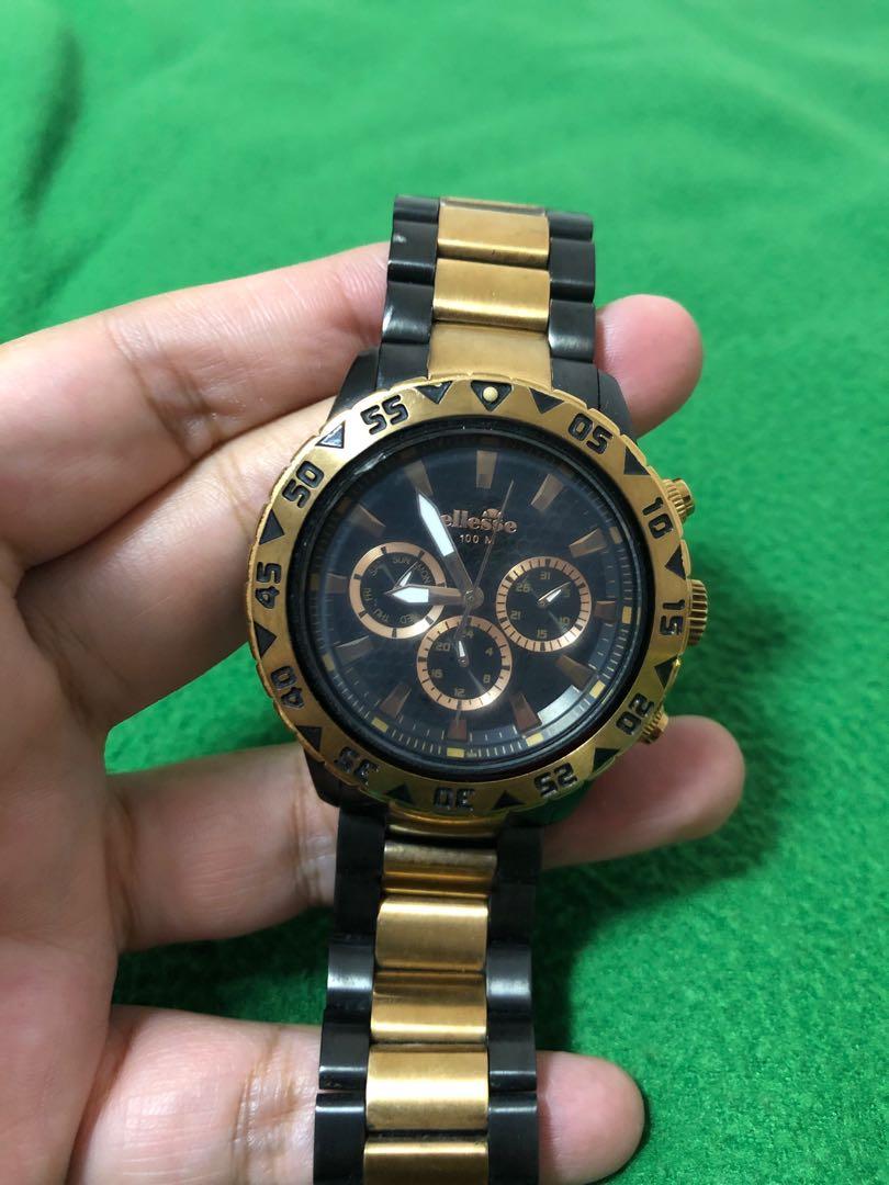 ellesse gold watch