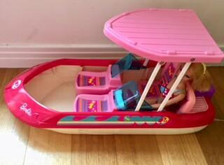 barbie speedboat
