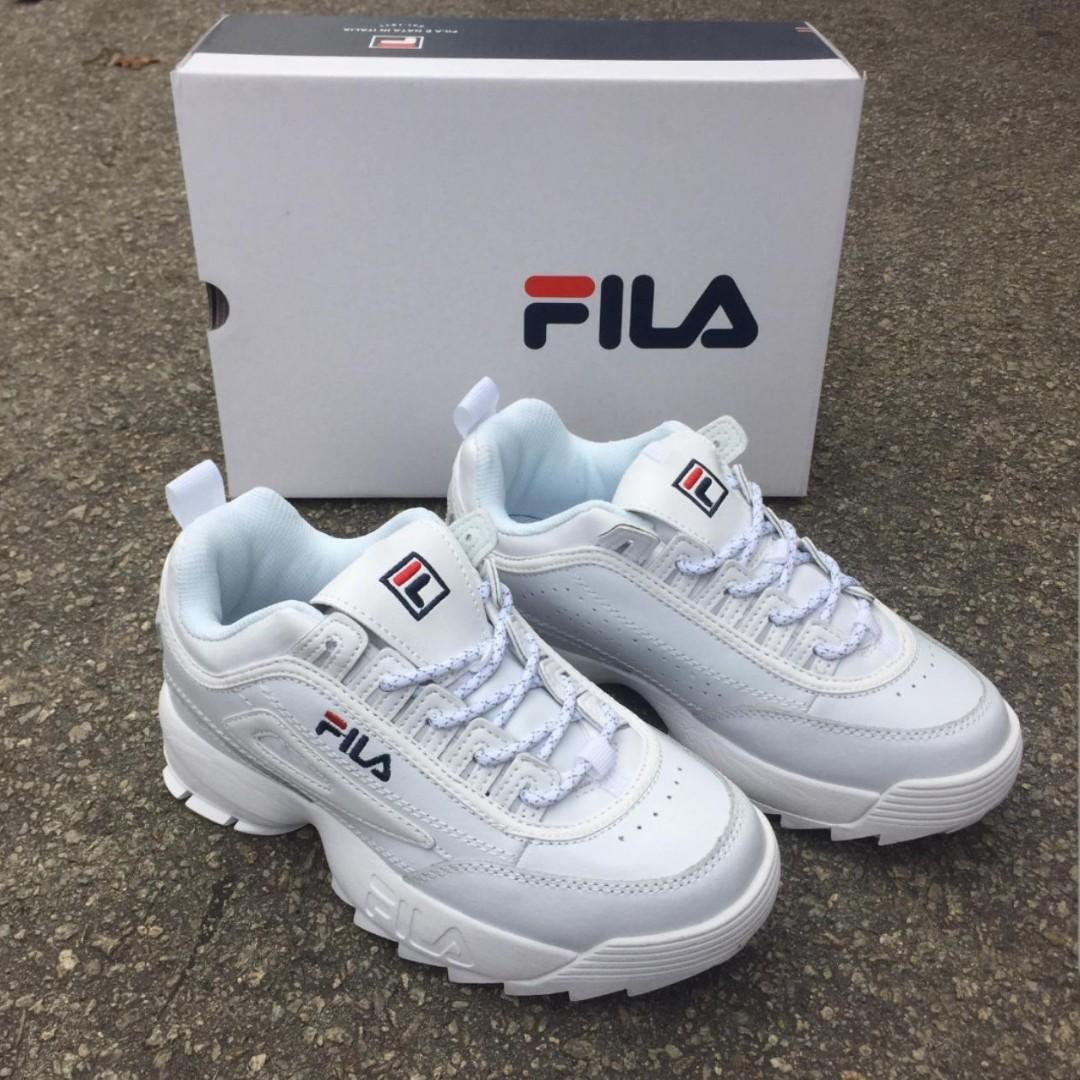 fila disruptor ll white