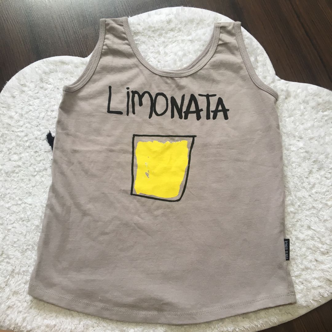 Fin Vince Limonata Tank 4 5y Babies Kids Girls Apparel 4
