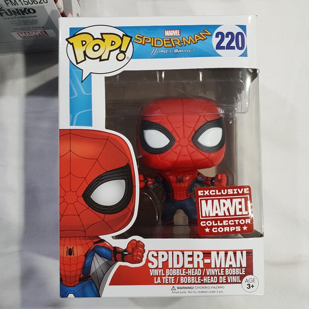 Funko Pop Spider-man #220, Hobbies & Toys, Toys & Games on Carousell