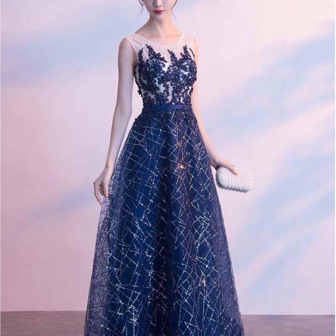 Galaxy Blue Bridesmaid Dresses Fashion Dresses
