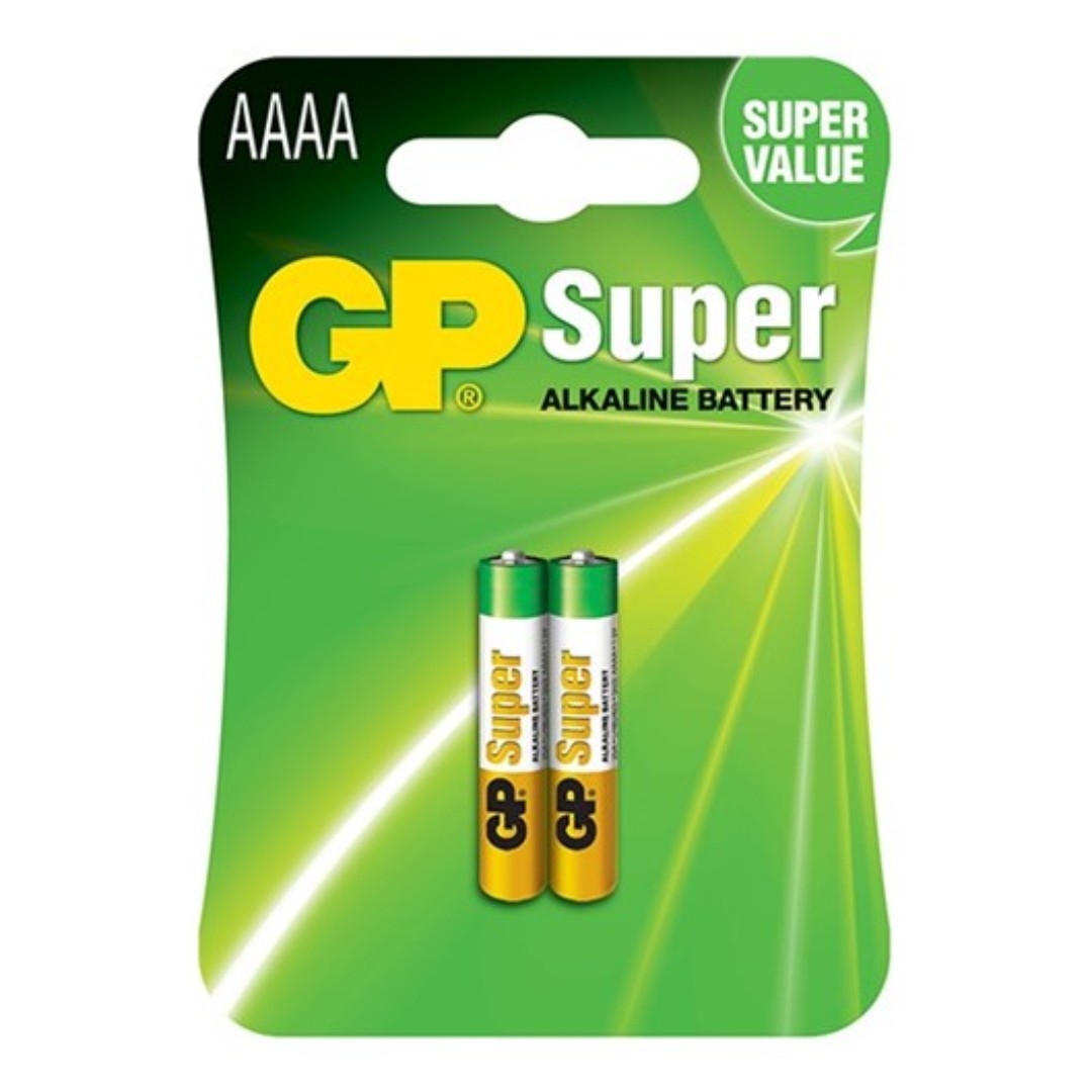 GP Super Alkaline AAAA Battery 4A Quadruple A 2Pcs Pack, Mobile Phones