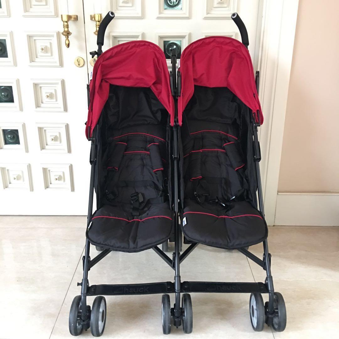 Hauck Turbo Duo Twin Stroller Babies Kids Going Out Strollers