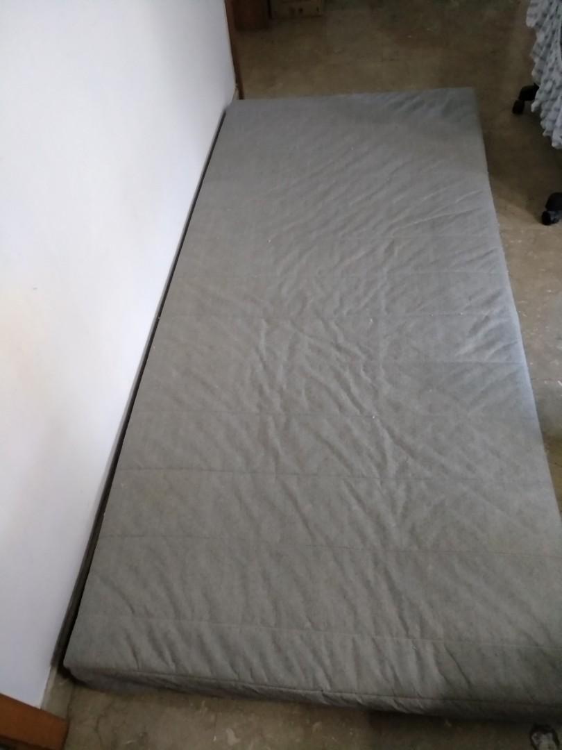 IKEA BEITO Sprung mattress light gray