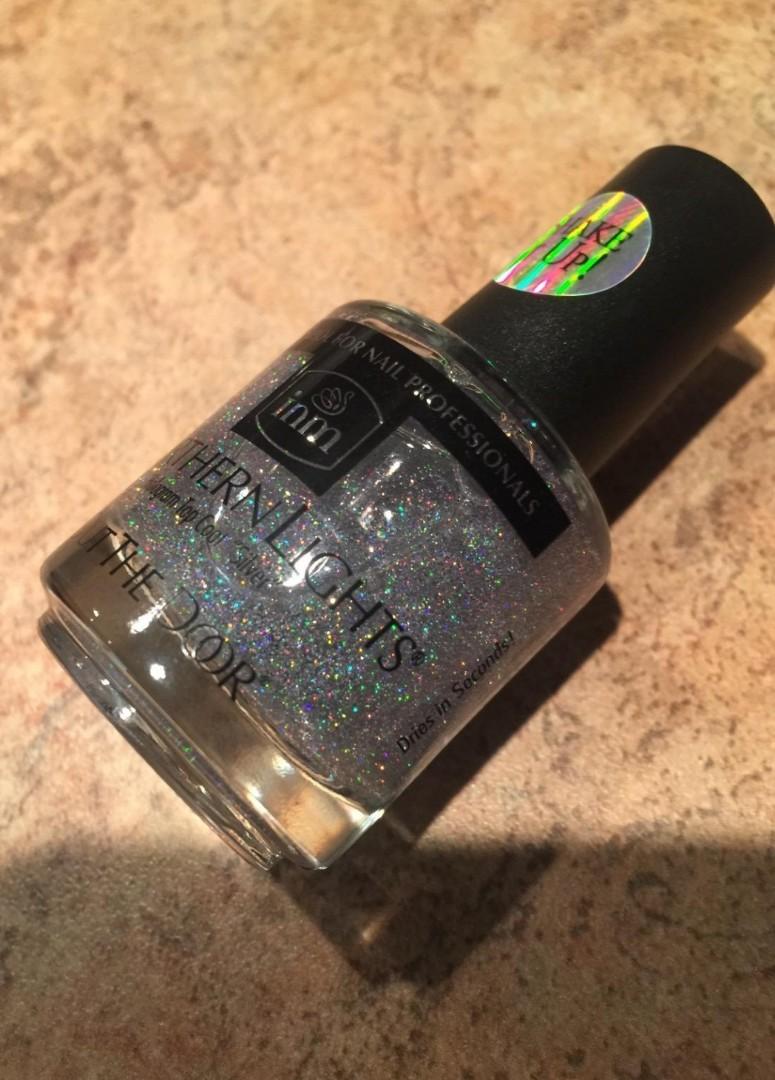 Inm Northern Lights Out The Door Silver Holographic Nail Polish