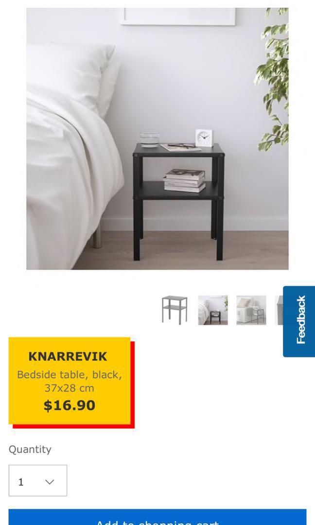 Knarrevik Ikea Bedside Table Furniture Tables Chairs On Carousell