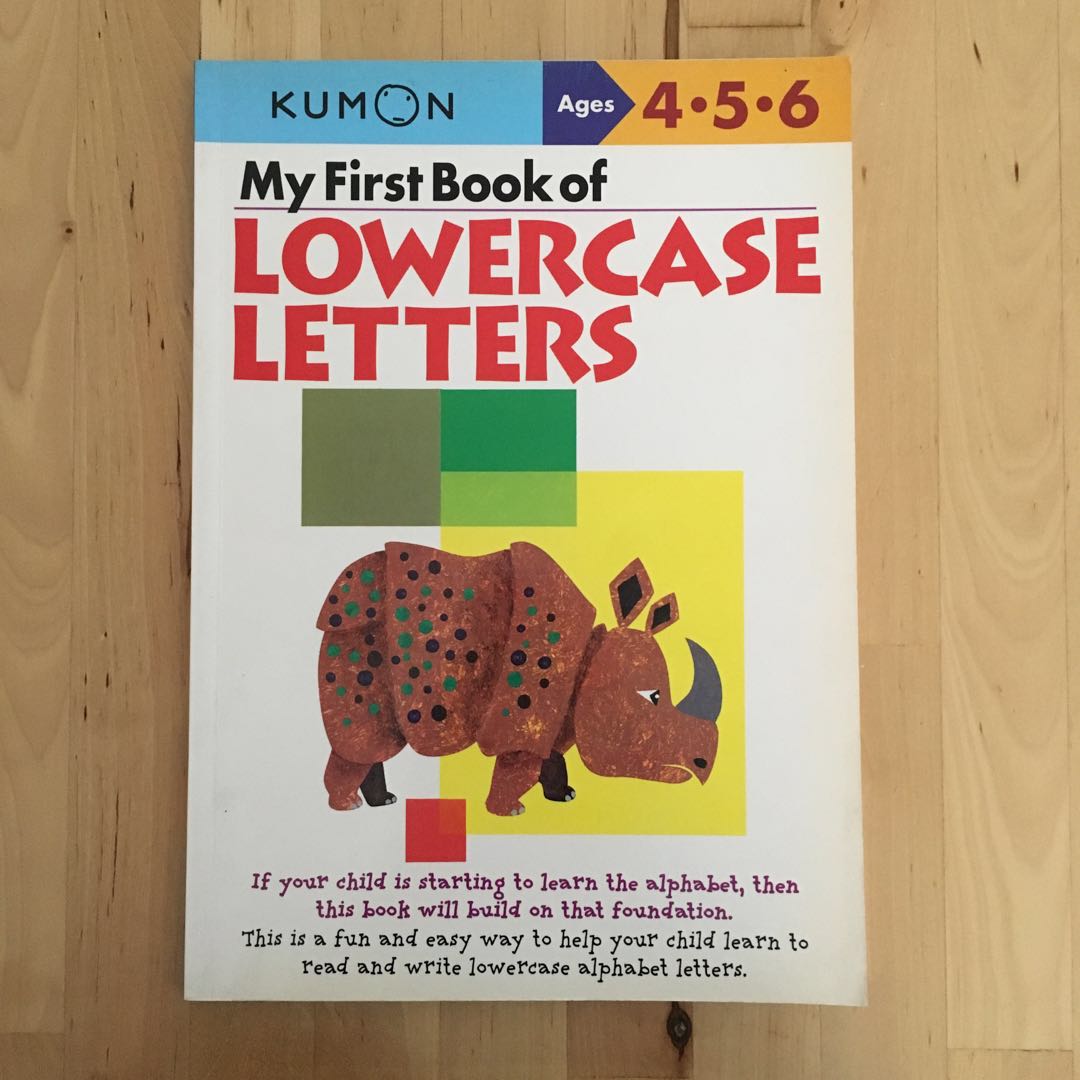 Kumon My First Book Of Lowercase Letters Books Stationery