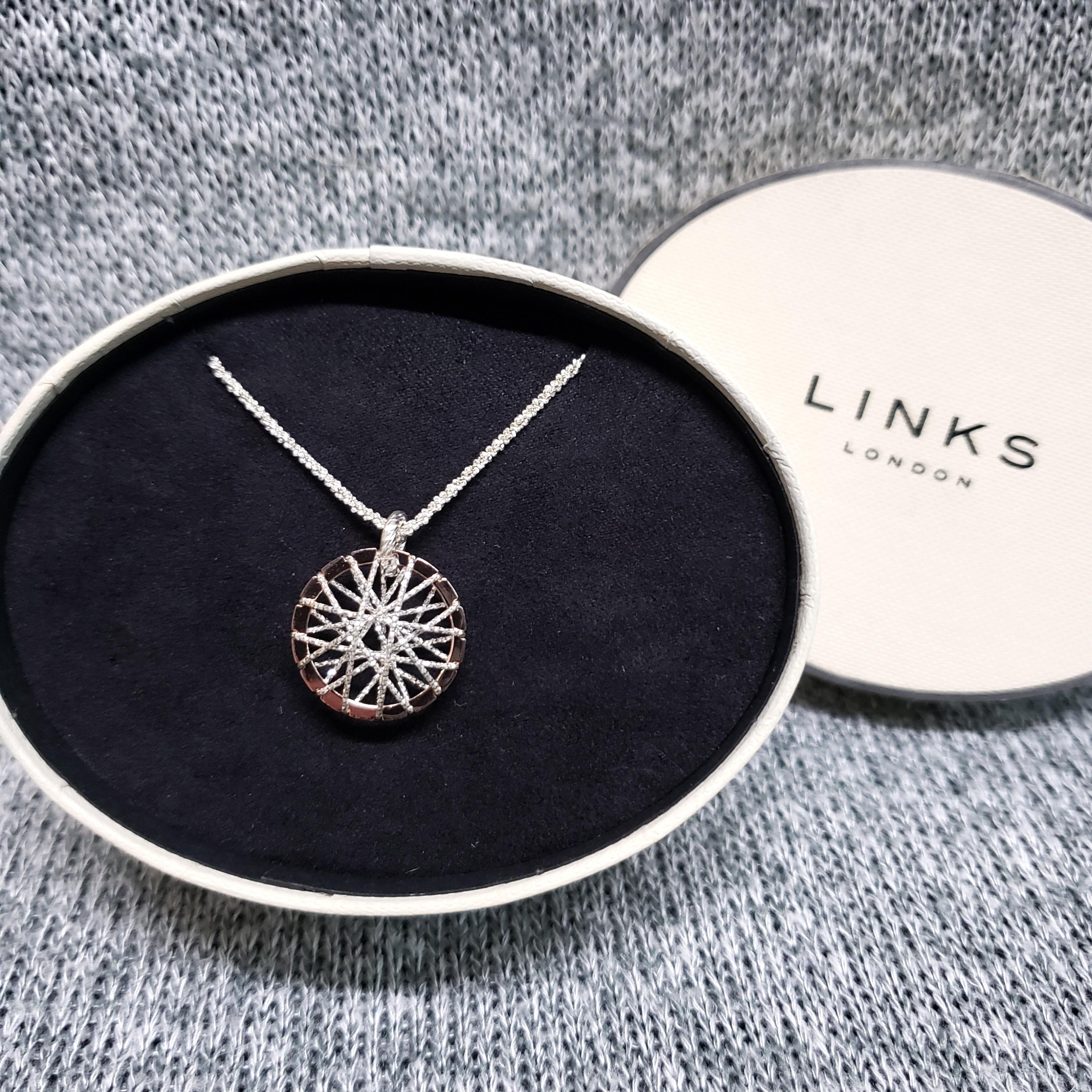 Links of London dream catcher bi metal necklace