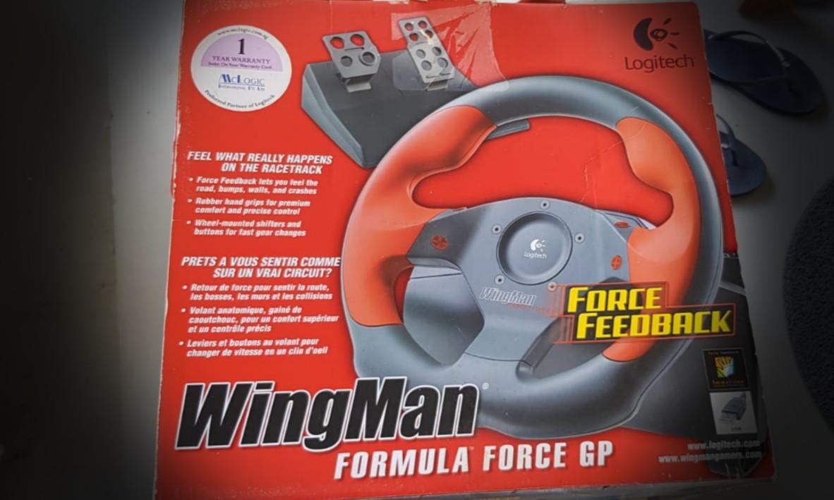 Logitech WingMan Formula Force GP Wheel with Pedals, Video Gaming