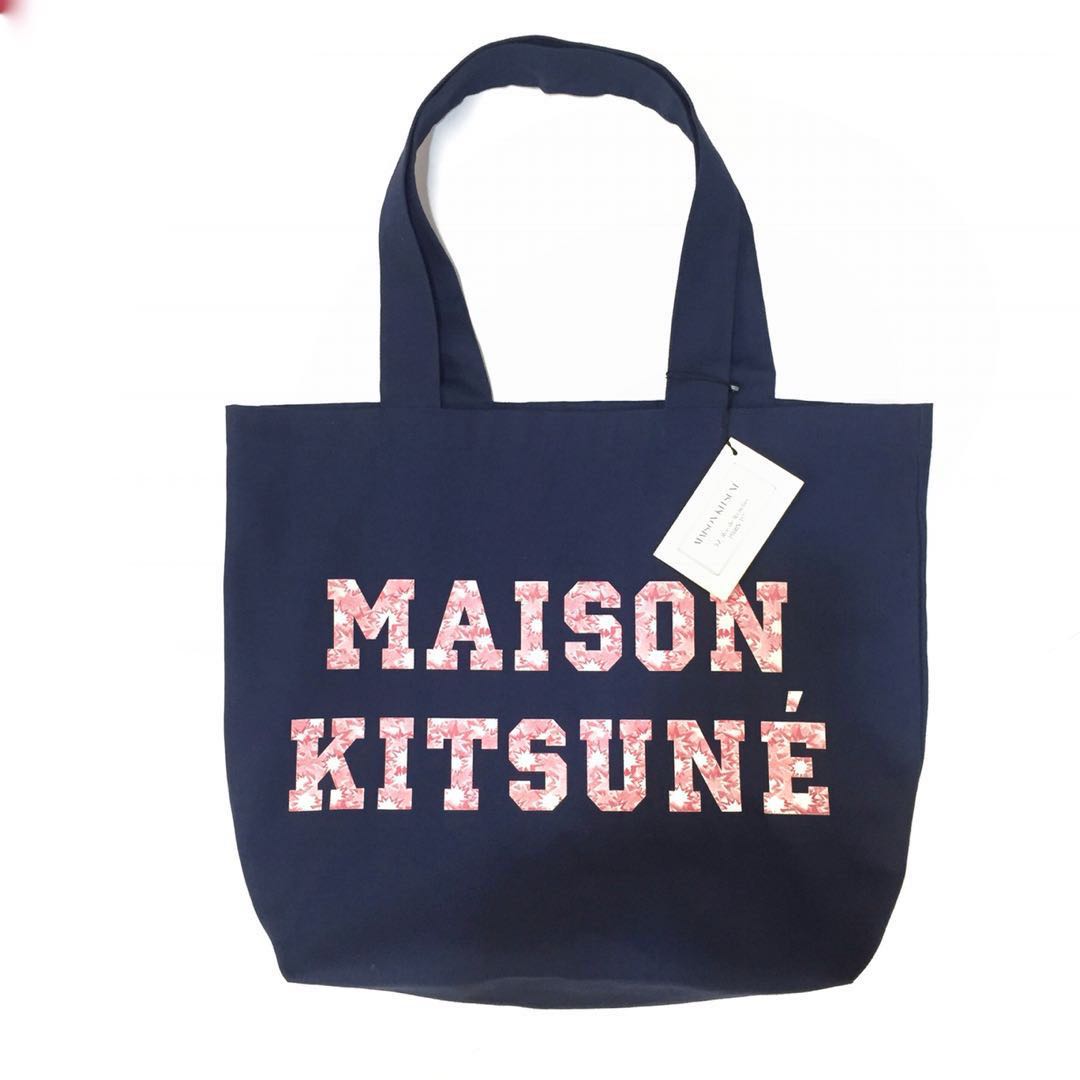 Maison Kitsune Tote Bag Net Fesyen Wanita Tas Dompet Di Carousell