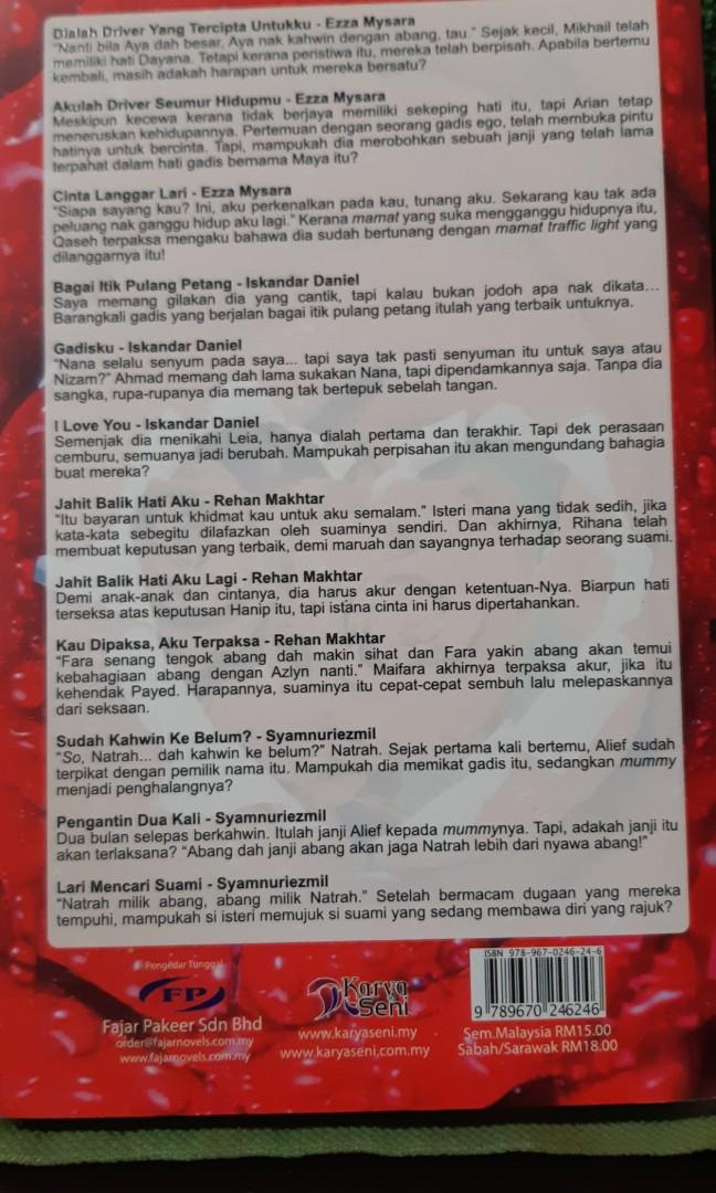 Malay Novel Hobbies Toys Books Magazines Assessment Books On Carousell