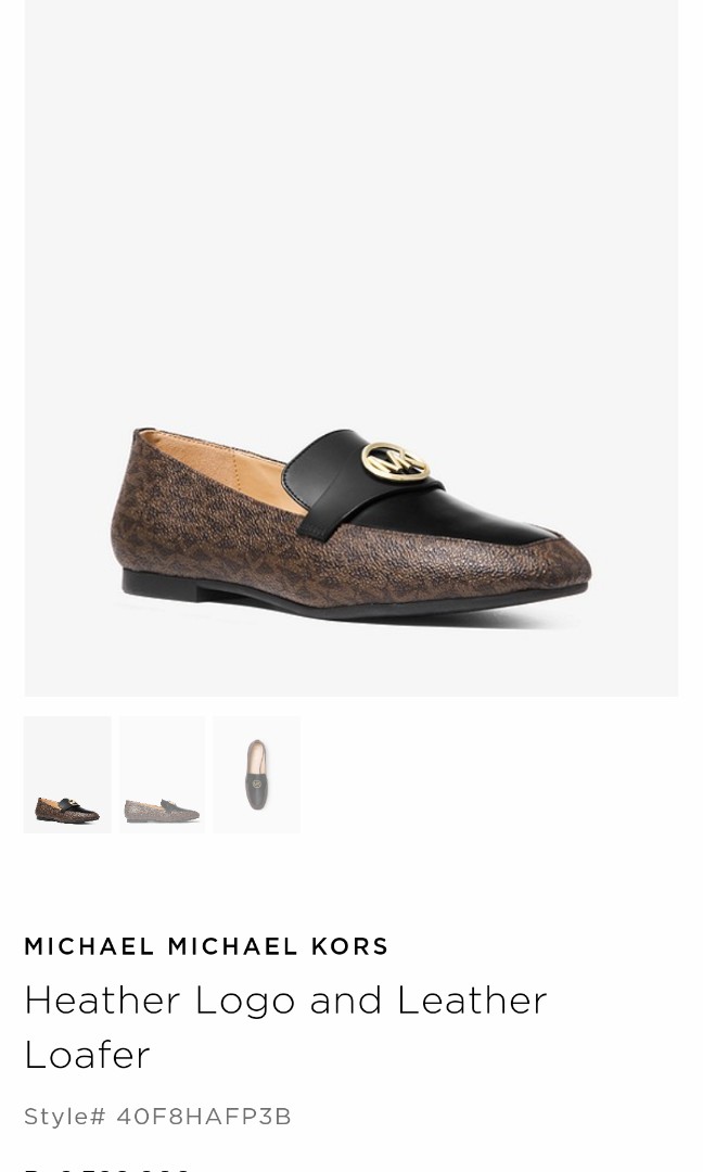 michael kors heather loafer, Fesyen Wanita, Sepatu di Carousell