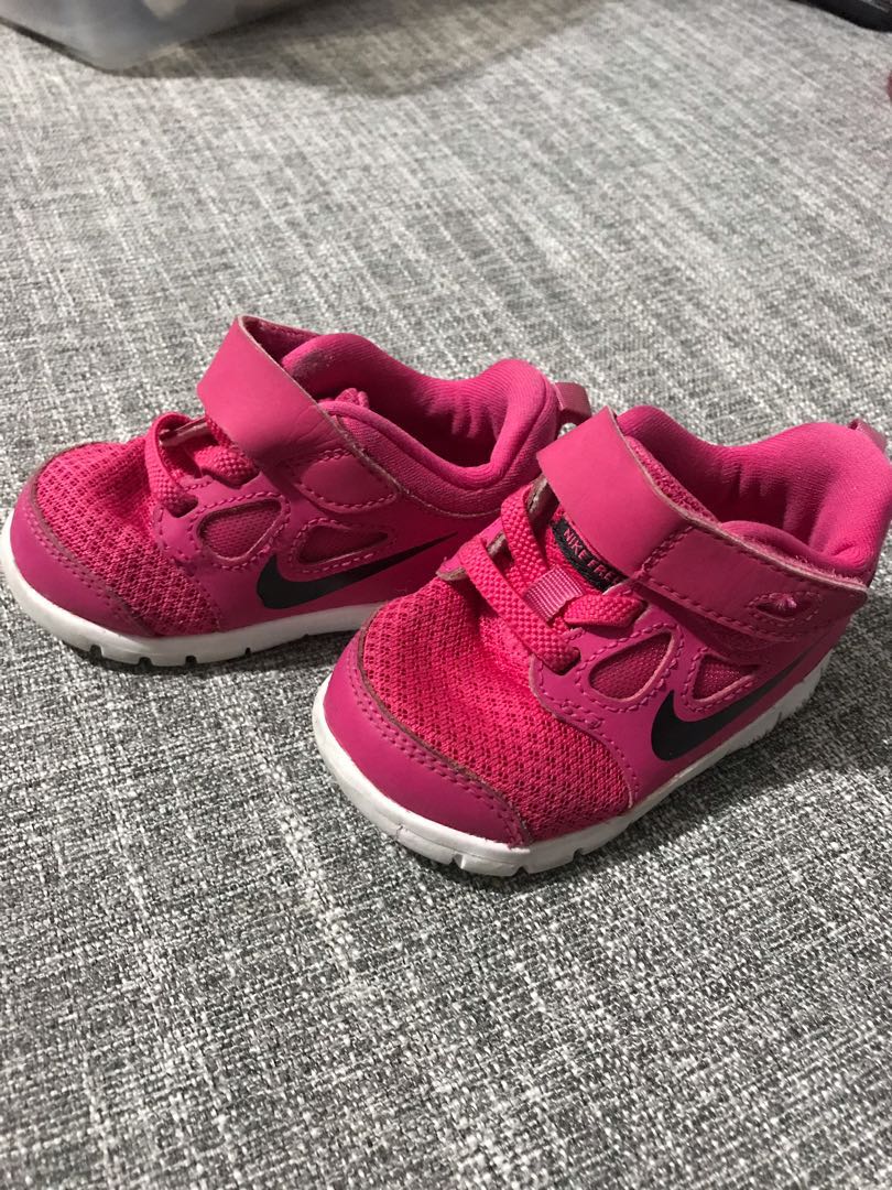Nike pink rubber shoes, Babies & Kids, Baby Nursery & Kids Furniture ...