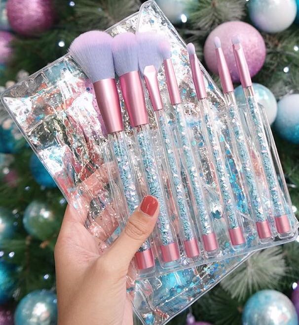 Ocean Glitter Brush Set Unicorn Makeup Brush