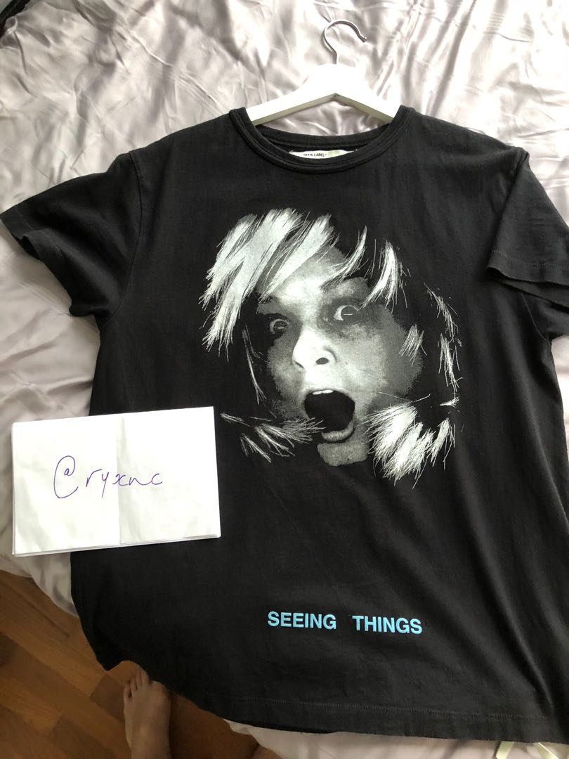 off-white screaming girl Tシャツ