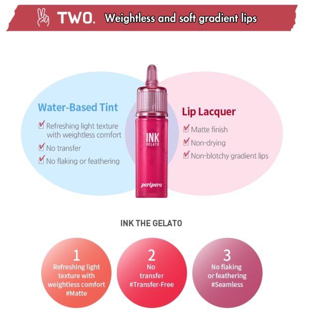 Peripera Ink The Gelato #12 Mix Berry Yoghurt Pink, Beauty & Personal ...