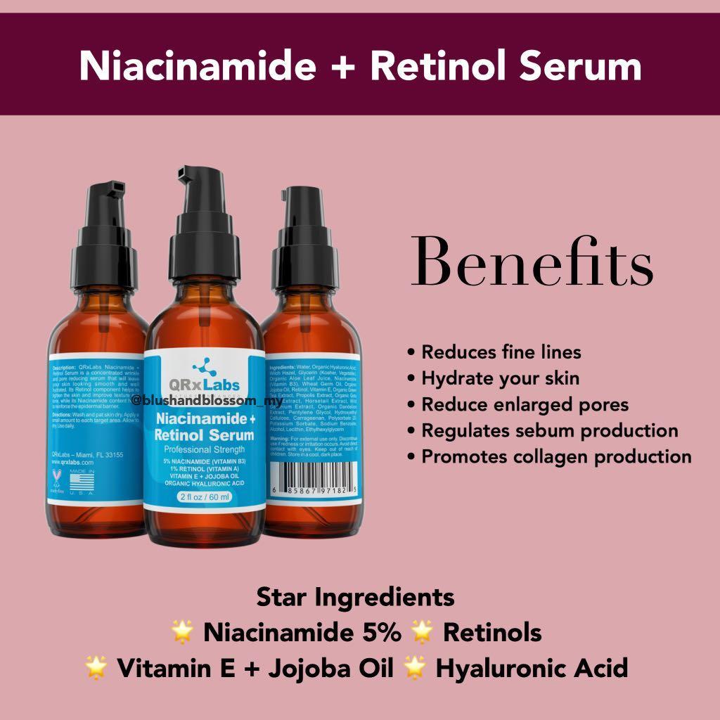 niacinamide and retinol serum