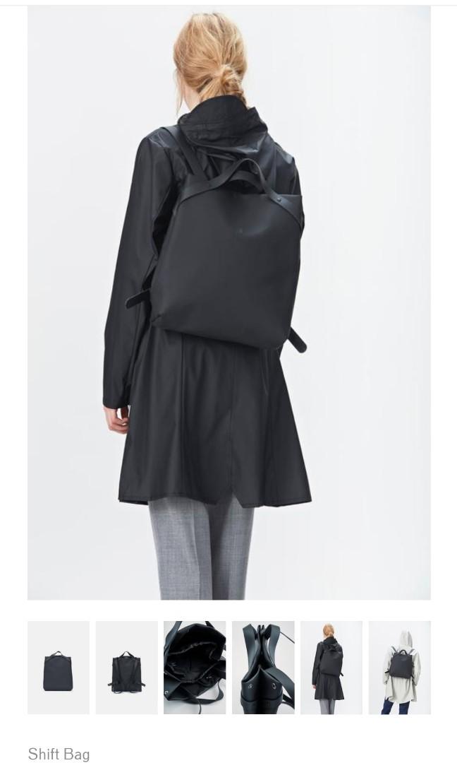 Rains shift on sale bag black