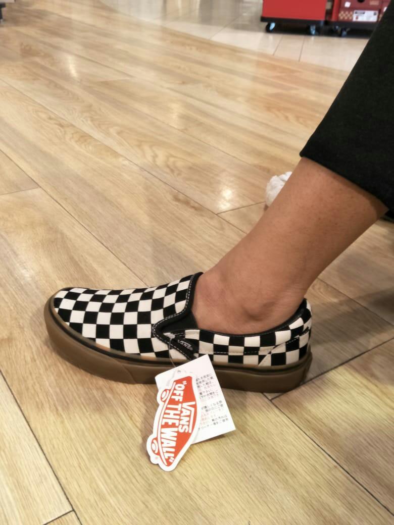 vans checkerboard gumsole