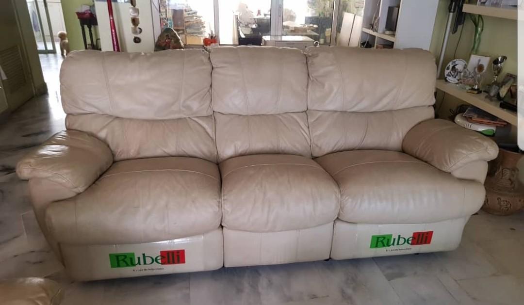 Rubelli 3 Seater Leather Recliner Sofas Home Furniture On Carou - 3 Seater Recliner Sofa Malaysia