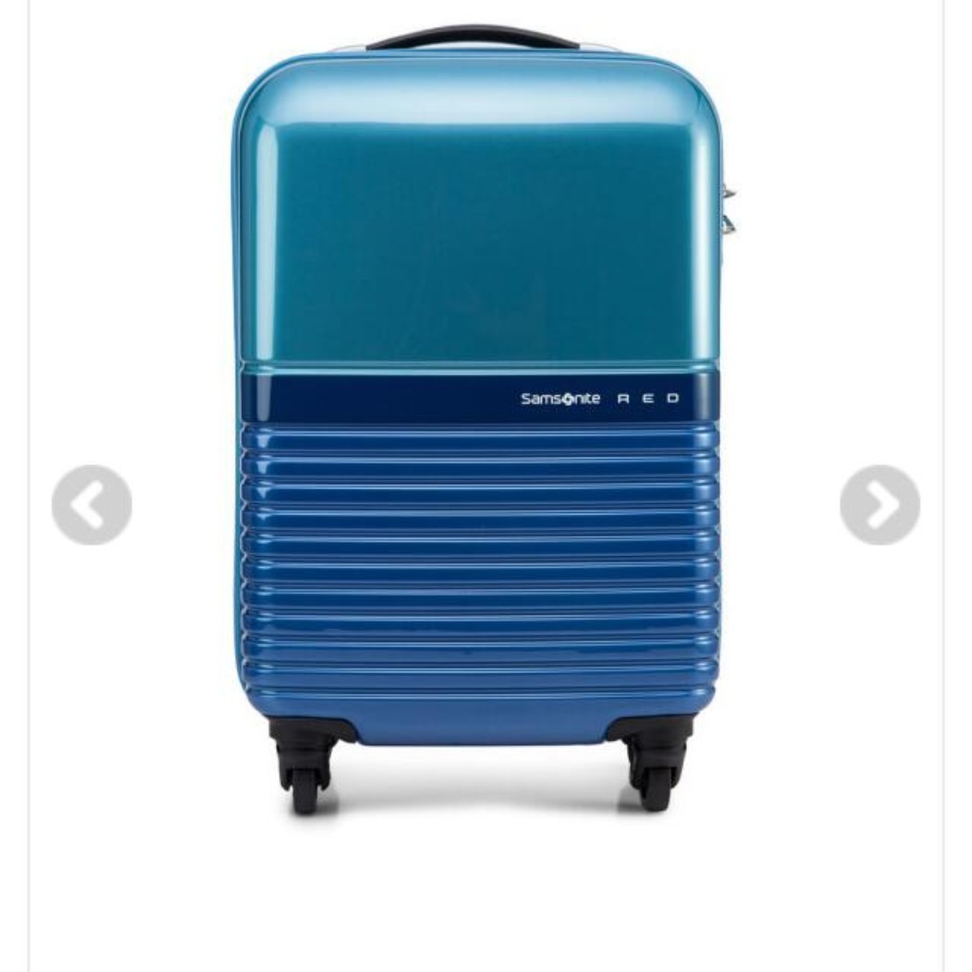 samsonite red hard case luggage