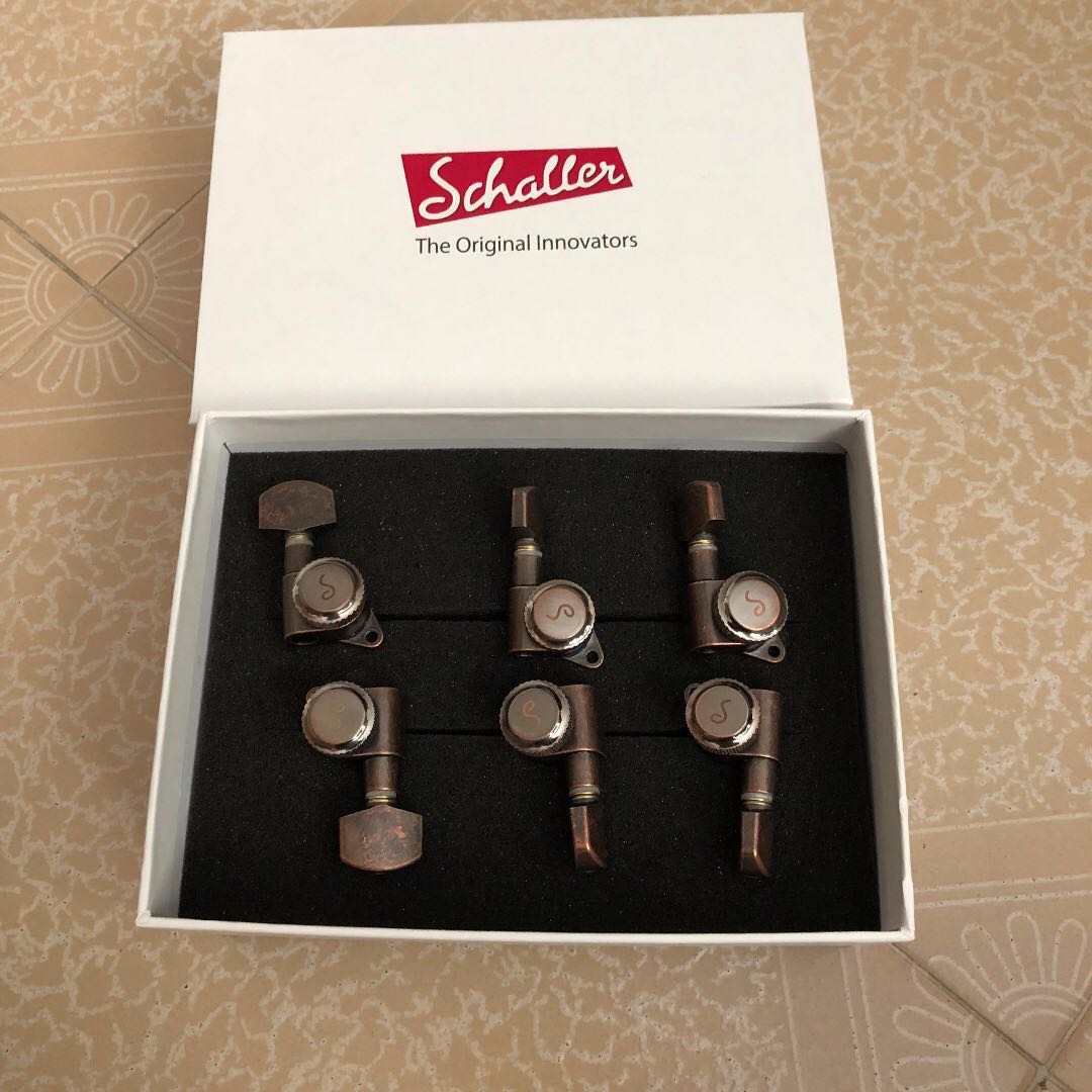 Schaller M6 135 Locking tuners staggered . 6 inline. Vintage