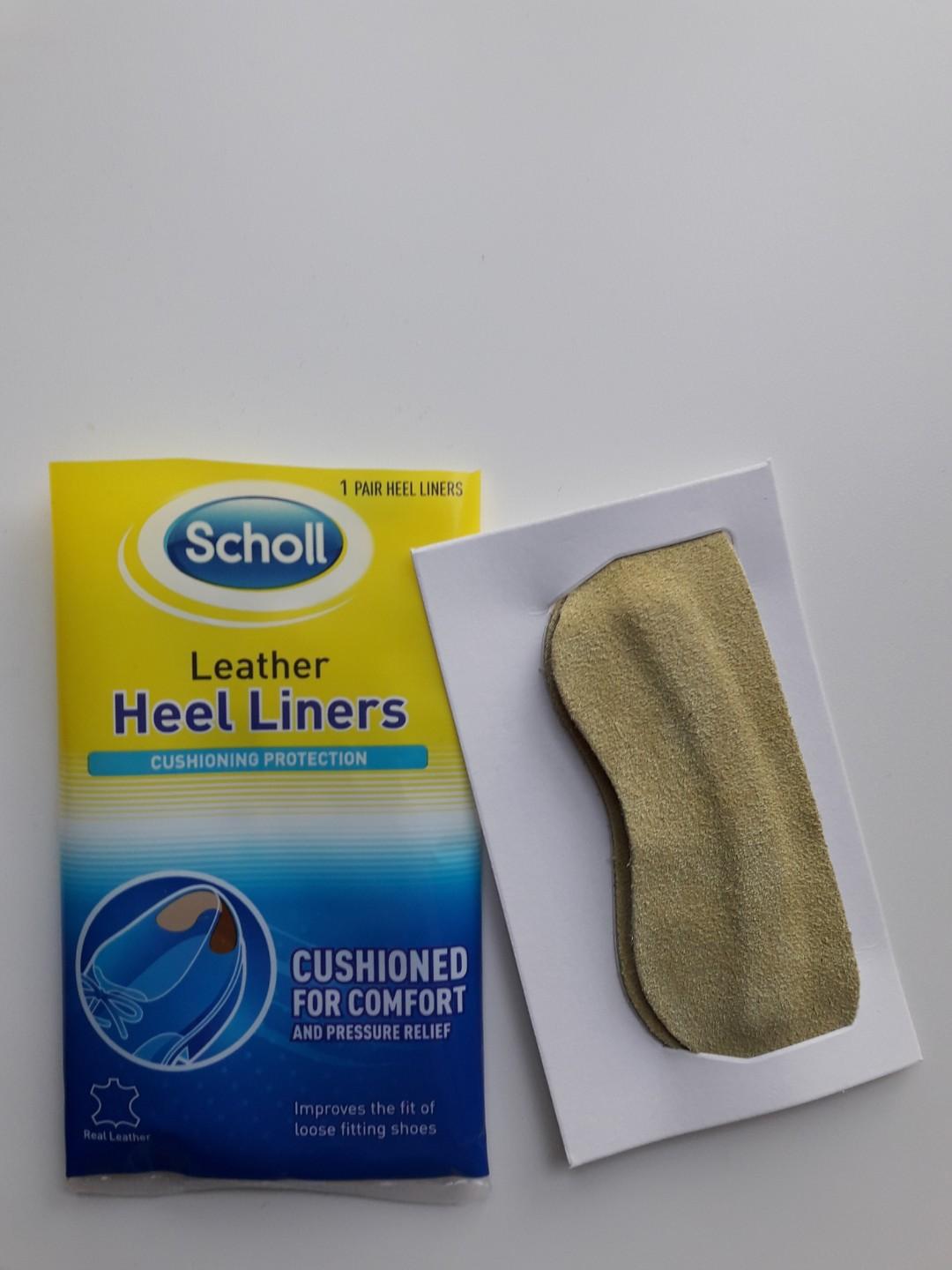 scholl leather heel liners