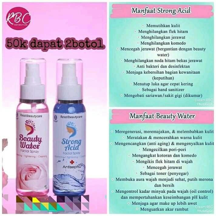 strong acid beauty water