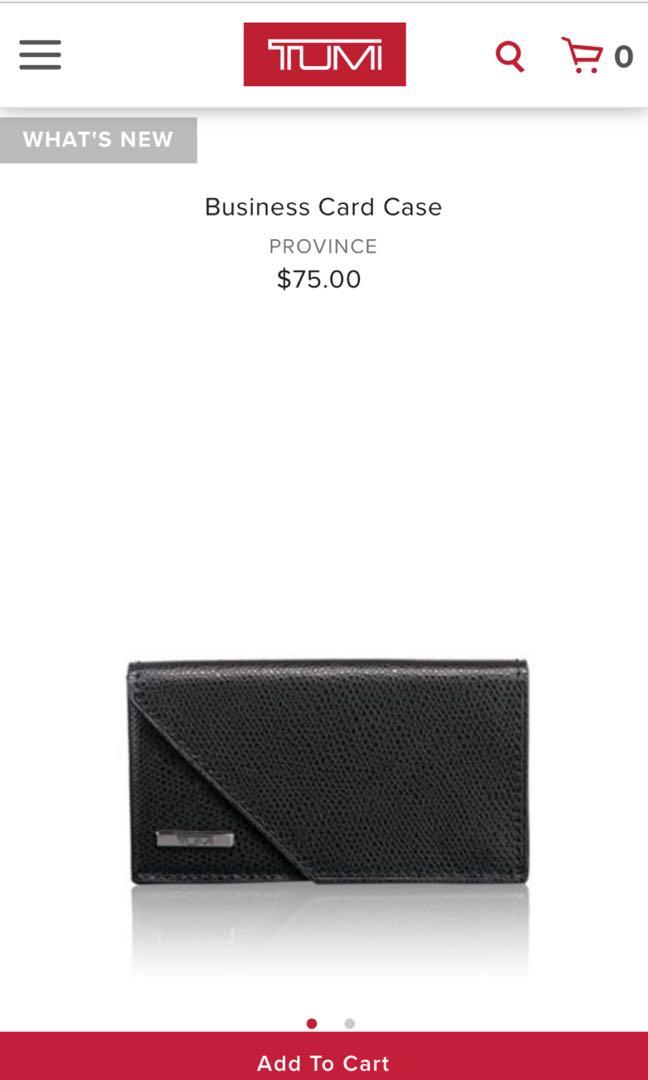 Tumi province business card case cheap