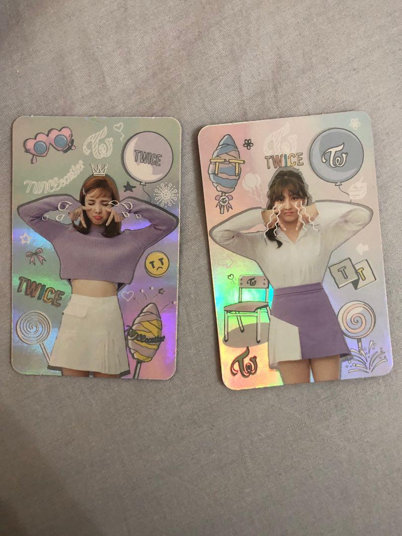 Twice Tt Holo Cards Nayeon And Jihyo Hobbies Toys Memorabilia Collectibles K Wave On Carousell