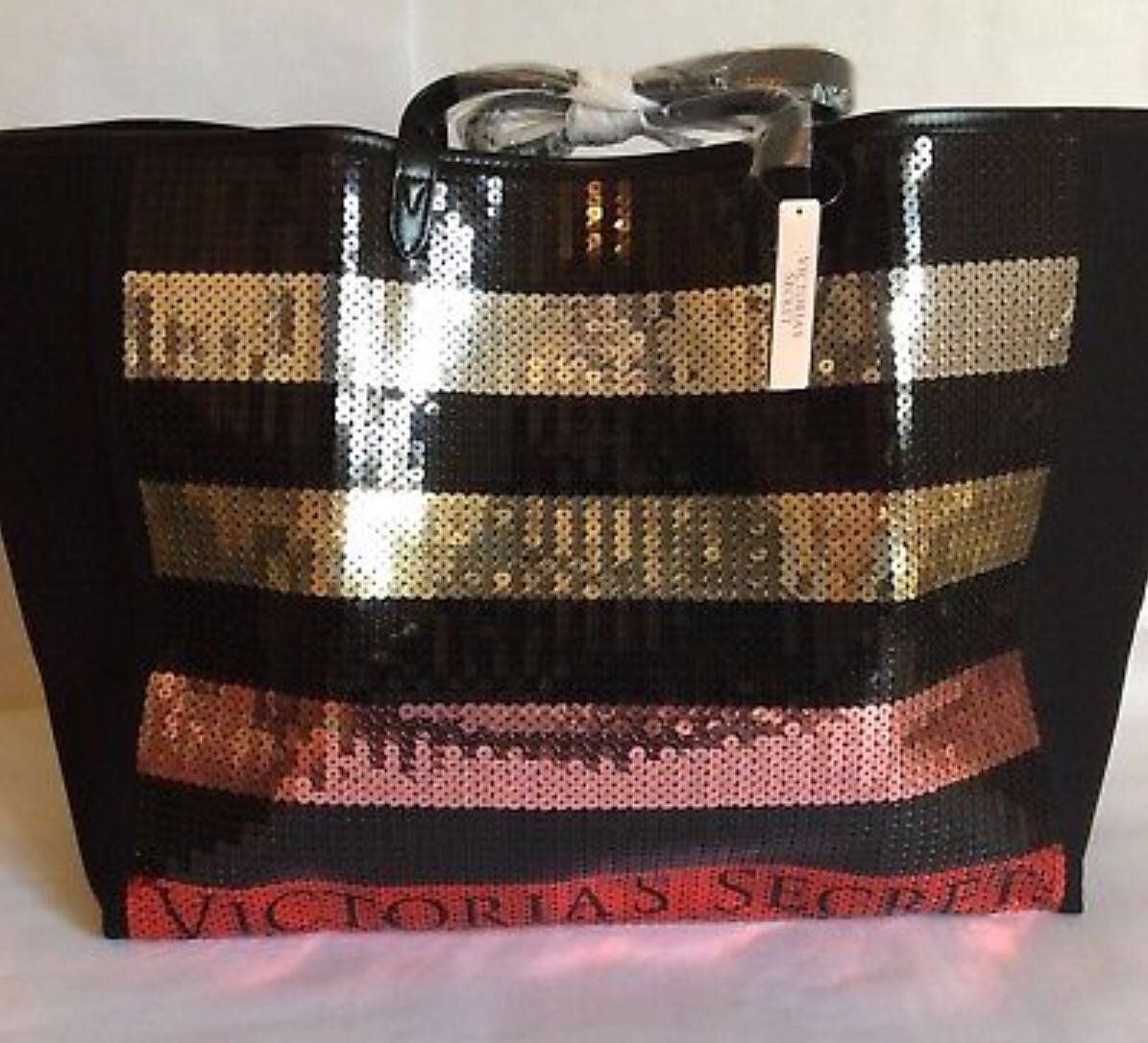 victoria's secret sequin tote bag